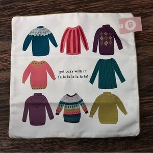 Local Made 17” Square Pillow Cover ~ Sweaters NEW